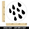 thumbnail image 2 of Rain Shower Self-Inking Rubber Stamp Ink Stamper - Brown Ink - Small 3/4 Inch, 2 of 7