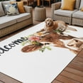 thumbnail image 2 of Fsddascl Spring Cow Outdoor Rug for Patio/Deck/Porch, Non-Slip Large Area Rug 5 x 8 Ft, Cute Wildflower Floral Botanical Blooms Indoor Outdoor Rugs Washable Area Rugs, Reversible Camping Rug Carpet, 2 of 5