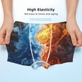thumbnail image 3 of Yiaed Red And Blue Flame Waves Print Boys' Boxer Briefs Cotton Casual Stretch Comfort Boys Boxers - Kids Boxer Briefs Underwear for Boys (6-18)-X-Small, 3 of 5
