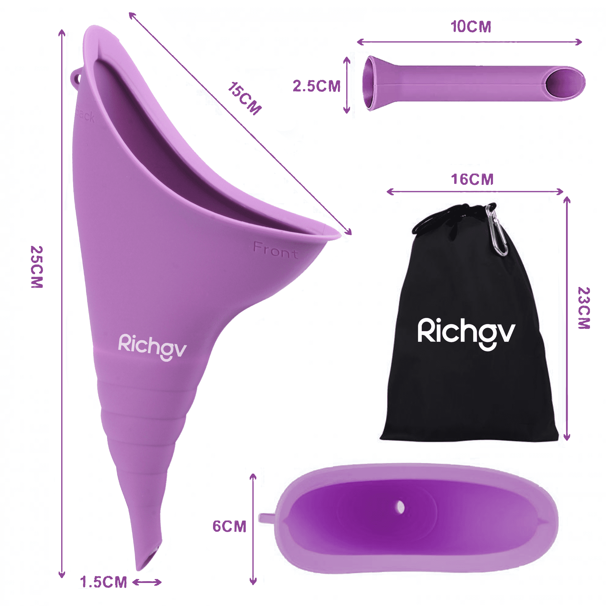 Female Urinal Silicone Funnel at Rs 40/piece