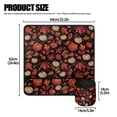 thumbnail image 5 of HELLHERO Pumpkin Maple Leaf Sewing Machine Mat Organizer Sewing Classes Easy to Clean Sewing Machine Dust Cover for Mom Wife Present, 5 of 5