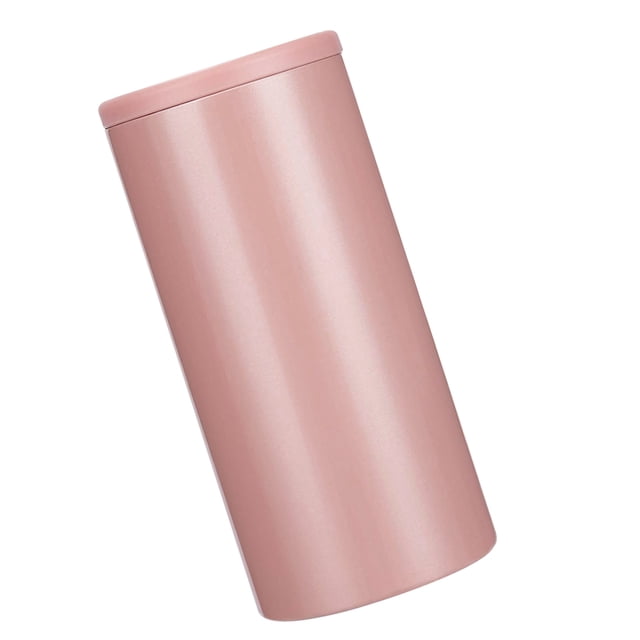Yuarrent Enfriador de latas de 12 onzas, enfriador delgado de acero inoxidable, botella de enfriamiento portátil con aislamiento al vacío Barra de herramientas Oro rosa NO2 Yuarrent HA004538-03B
