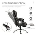 thumbnail image 5 of HomCom Executive Chair with Reclining & Swivel, 264 lb. Capacity, Dark Brown, 5 of 9