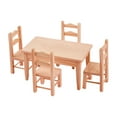 thumbnail image 2 of SHISUYAN 1 Set Mini House Wooden Kitchen Table and Chair Toy, 2 of 8