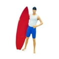 thumbnail image 4 of Almencla 1/64 Miniature Surfing Figure Collectibles Layout Props Painted Beach Surfer C, 4 of 8