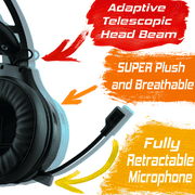 Honcam Wireless Gaming Headset for PC, PS4, PS5, Xbox, Nintendo Switch