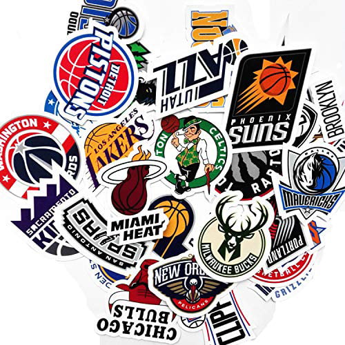 36 PCS Bulls Fanart Stickers Team Chicago Basketball Stickers for Water Bottle Laptop Aesthetic Skateboard Bumper Car Bike Stickers 2-2.5 inches 