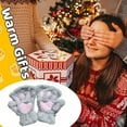 thumbnail image 5 of Cat Claw Bear Paw Fingerless Winter Plush Gloves, 5 of 5