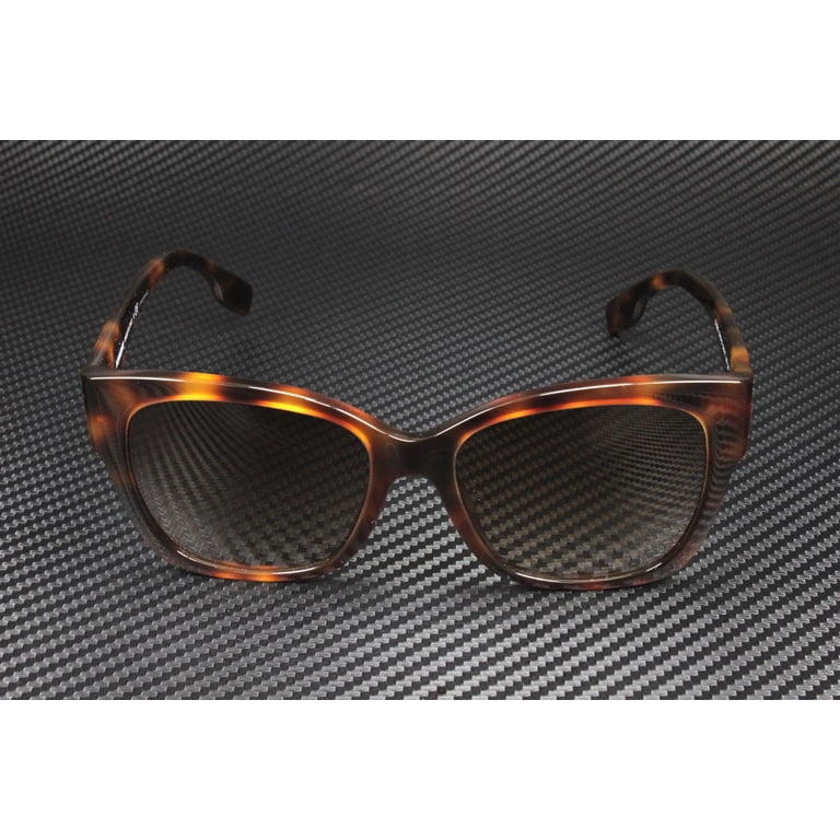 BURBERRY BE 4345 331613 Light Havana Plastic Square Sunglasses Brown Gradient Burberry BE 4345 Plastic Womens Square Sunglasses Light  main image 3