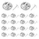 thumbnail image 2 of 30 juegos de alfileres metálicos con cierre de mariposa para manualidades, insignias, alfileres de solapa y bisutería. Cierres seguros. Agujas para alfileres de solapa., 2 of 6
