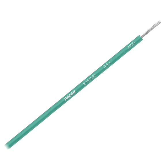 Cable principal Pacer Group WUL14GR-25 14 AWG, 25 pies, verde