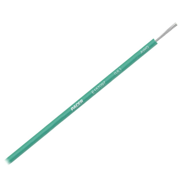 Cable principal Pacer Group WUL14GR-25 14 AWG, 25 pies, verde