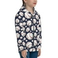 thumbnail image 5 of Kdxio Cute Basebal Pattern Kids Boys Girls Zip Up Hoodie 3D Printed Hooded Sweatshirt Hoody Coat with Pocket 7-12 Y-Medium, 5 of 6
