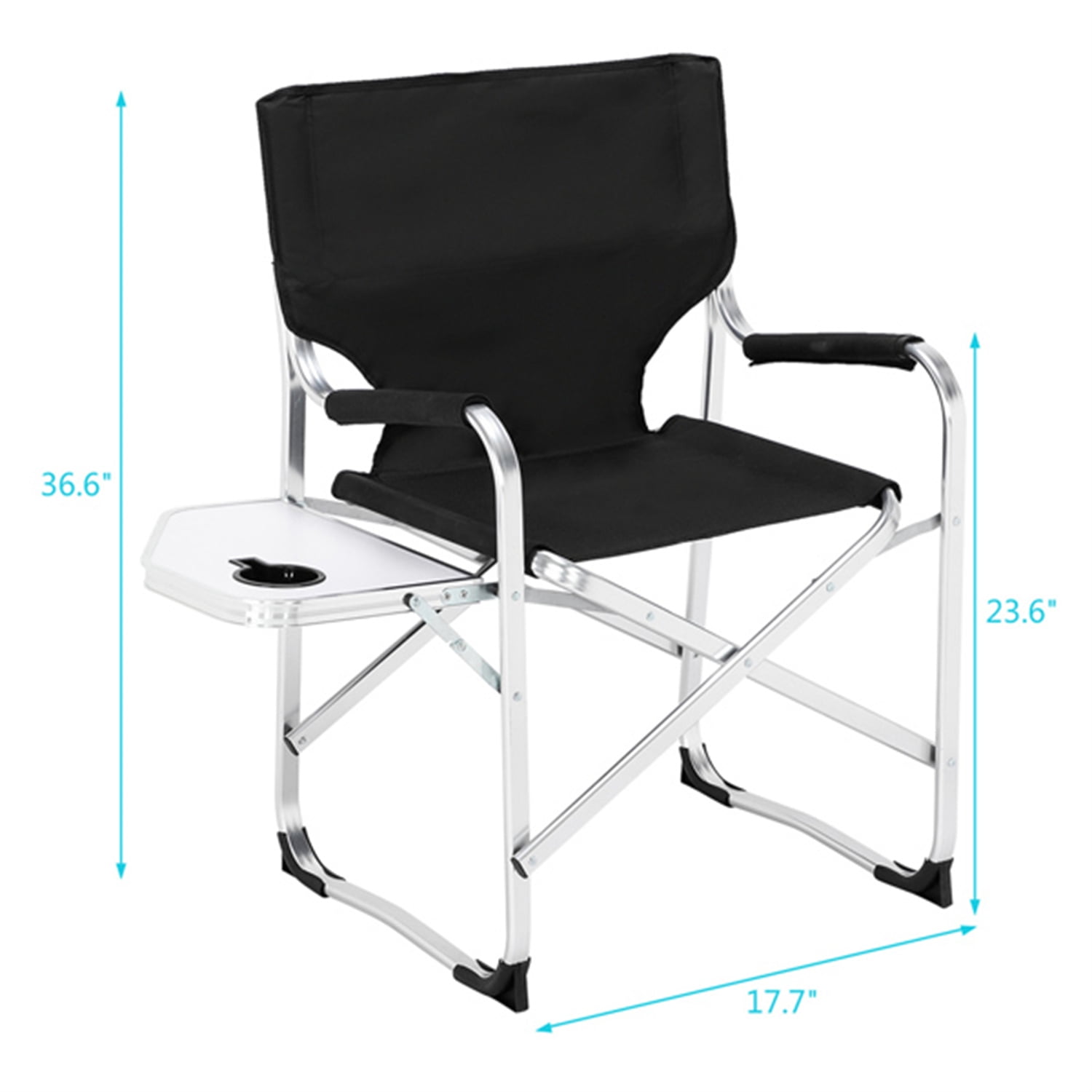 Camping rocking chair with side table cheap