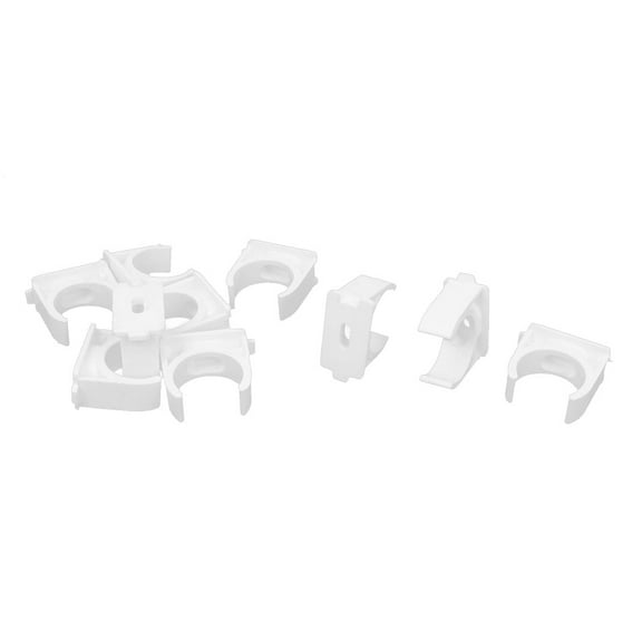 Unique Bargains 10Pcs 25mm Dia Water Supply Pipe Tube Hose Clamps Snap in Clips Fittings
