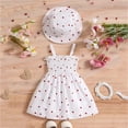 thumbnail image 5 of Busydd 3 Months-3 Years Baby Girl Dress with Hat Fashion Floral Print Sleeveless Sundress Casual Summer Cute Girls Dresses 6-9 Months, 5 of 9