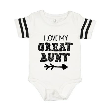 

Inktastic I Love My Great Aunt with Arrow Gift Baby Boy or Baby Girl Bodysuit