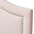thumbnail image 3 of Baxton Studio Rita Velvet and Wood Full Headboard in Light Pink, 3 of 6
