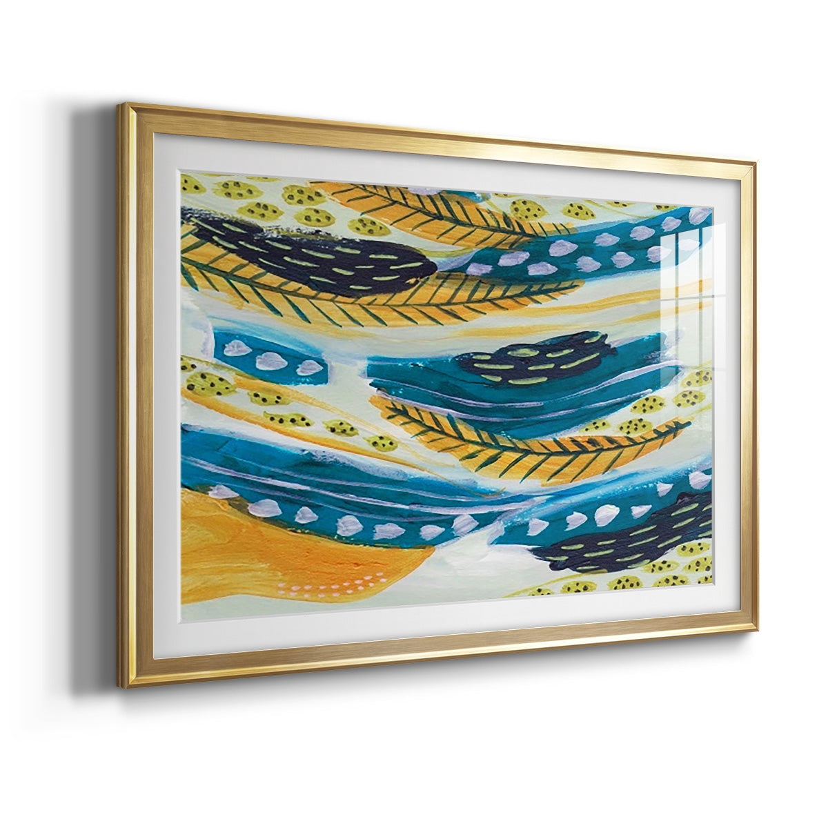 Feathery I Premium Framed Print - Ready to Hang