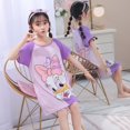 thumbnail image 1 of Kawaii Sanrio Milk Silk-Camisón de Hello Kitty para niños, ropa bonita de verano para el hogar, pijamas de Anime para niñas, 1 of 4