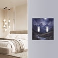 thumbnail image 4 of Yayeee Toggle Light Switch Wall Plate 2-Gang 4.56"x4.48" Decorative Outlet Cover, Moonlight Mountain, 4 of 7