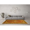 thumbnail image 3 of Ahgly Company Machine Washable Indoor Rectangle Persian Yellow Traditional Area Rugs, 5' x 7', 3 of 4