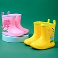 thumbnail image 4 of MIASHUI Bottes de Pluie pour Tout-Petits Enfants Garçons Filles Imperméables Bottillon, Rose, 7-8 Ans, 4 of 4