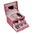 thumbnail image 4 of Jewelry Storage Box, Jewelry Case Desktop Watch Household Multi-layer With Built-in Mirror For Necklace For Earring, 4 of 8