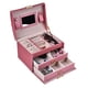 thumbnail image 1 of Caja organizadora de almacenamiento Nikou de Cuero PU para relojes y joyas, 1 of 9