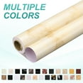 thumbnail image 3 of Uxcell Wood Grain Wallpaper Border 4" x 16.4ft Textured Frame Sticker, Agate White, 3 of 7