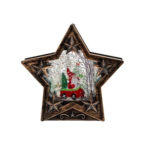 TanSiDing 1pcs LED Christmas Snowman Lantern with Clear Lights - Battery Operated Hanging Decor for Holiday Party Home Tree Decoration