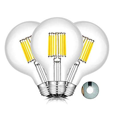 2W Vintage Edison LED Globe Bulb 2700K-2800K Warm White 10W Equivalent 180LM No Dimmable 1 Pack E26/E27 Medium Base G45 Globe Light Bulbs for Chandelier Ceiling Fan Bathroom Vanity Mirror 2W Vintage Edison LED Globe Bulb 2700K-2800K Warm White 10W Equivalent 180LM No Dimmable 1 Pack E26/E27 Medium Base G45 Globe Light Bulbs for Chandelier Ceiling Fan Bathroom Vanity Mirror