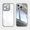 Gray, variant on Dteck for iPhone 15 Pro Back Case, Shockproof Slim Clear Hard PC Back with Soft TPU Bumper Scratch Resistant Protective Transparent Anti-Scratch Phone Case, Black