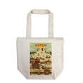 thumbnail image 1 of Aspen, Colorado, Ski Resort Geometric (100% Cotton Canvas Reusable Tote Bag), 1 of 3