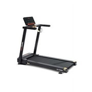 Sunny Health & Fitness Interactive Slim Folding Treadmill, Auto Incline, Connected Fitness T722022