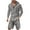 Gray, variant on Dianli Sweats for Men Mens Summer Casual Hooded Set Breathable Solid Color Long Sleeve Hoodie with Shorts Comfortable Lightweight Design for Beach Trips Lounging or Outdoor Walks in Warm Weather