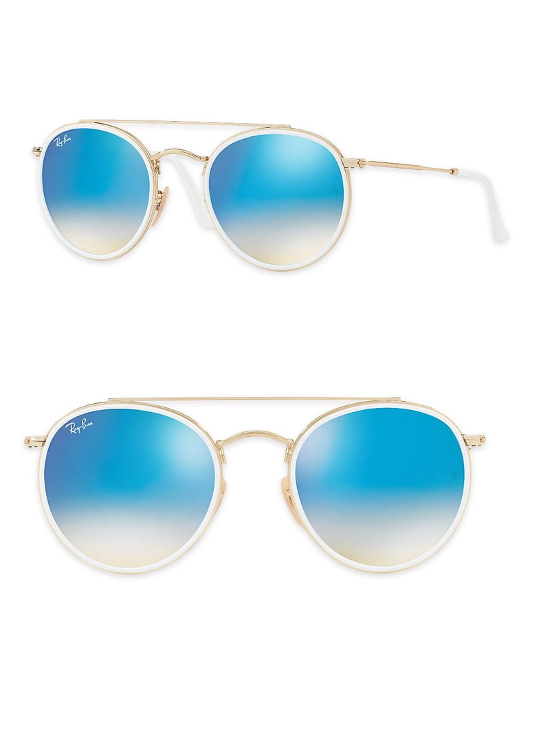 Ray-Ban Unisex Metal RB3647N Round Double Bridge Sunglasses, 51mm