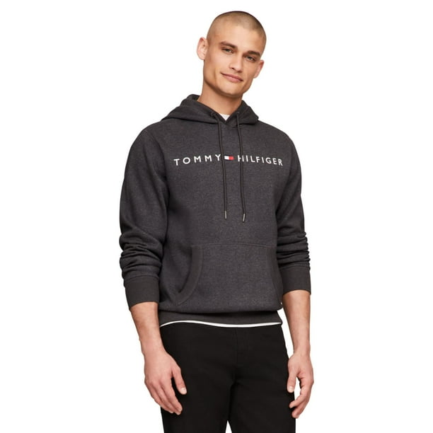 Sudadera con capucha Tommy Hilfiger Logo para hombre gris talla M
