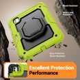 thumbnail image 5 of Case for iPad Pro 11 inch M4 2024/ M5 2025, 360 Rotating Stand Handle Pencil Holder Shoulder Strap Heavy Duty Shockproof Cover, Lime, 5 of 7