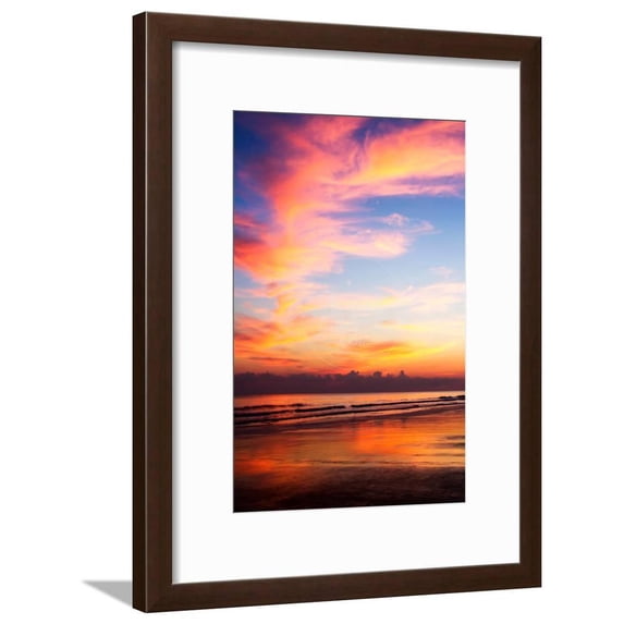 Red Sunrise I, Scenic Framed Art Print Wall Art by Alan Hausenflock Sold by Art.Com
