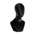 thumbnail image 1 of TISHITA Mannequin de Buste Tête Support Polyvalent pour Coiffe Usage Commercial Chapeaux Noir, 1 of 8