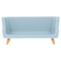 GOOHOCHY Sky-Blue Mini Sofa Model for Dollhouse Layout 1Pcs
