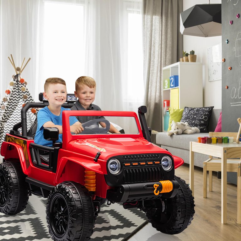 Juiluna Electric Kids 24 V Powered Ride-Ons, Red, 63.8 lb