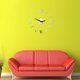 thumbnail image 4 of Sin marco Reloj de pared DIY Números romanos Adhesivo Arte moderno Reloj de pared Silencioso 3D Acrílico Etiqueta Decoraciones para el hogar para el dormitorio de la sala de estar - Plata (GZ-034), 4 of 5