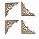 thumbnail image 2 of 4 Uds, Molduras de Madera Sin Pintar, CalcomaníAs, Apliques Europeos para Muebles, Armarios, Flores, Tallado en Madera, , 10Cm, 2 of 5
