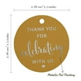 thumbnail image 6 of Inkdotpot Silver Foil Paper Hang Tags Thank You Celebrating With Us Bridal Shower-Baby Shower-Retirement-Wedding-Birthday Favor Tags 50 Pieces, 6 of 6