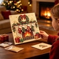 thumbnail image 4 of JWZZYD Christmas Decor Wreath Pearl Art Kit for Adults, 7.8x7.8 Inch Painting Kit With Frame, DIY Home Decor Wall Art, Beginner DIY Seasonal Party Gift 3D Pearl Sparkle, 4 of 6