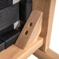 thumbnail image 5 of Christopher Knight Home Outdoor Patio Club Chairs, Wood Frame with Cushion and Black Rope, Set of 2, 5 of 13