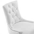 thumbnail image 6 of Pemberly Row Tufted Back Modern Faux Leather Swivel Office Chair in White/Black, 6 of 8