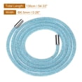 thumbnail image 2 of Uxcell Rhinestone Tube Rope, 138cm Round Diamond Tube String for DIY Drawstring, White Mesh Lake Blue, 2 of 6